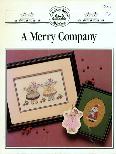 A Merry Company - Country Berry Stitches Cross Stitch Leaflet