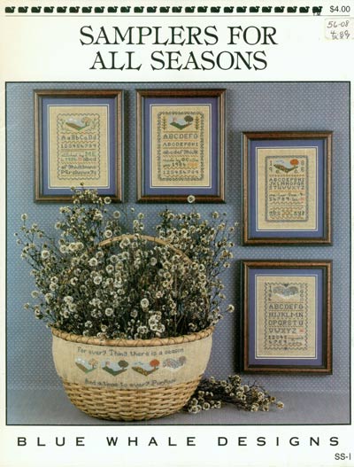 Samplers For All Seasons Cross Stitch Leaflet