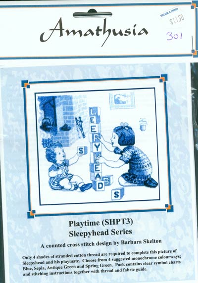 Playtime - Sleepyhead Series Cross Stitch Leaflet