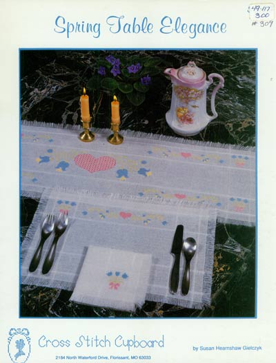 Spring Table Elegance Cross Stitch Leaflet