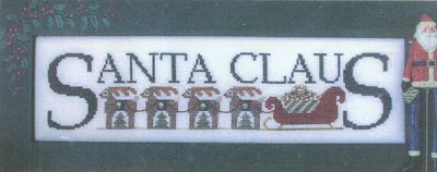 Charmed Santa Claus Cross Stitch Leaflet