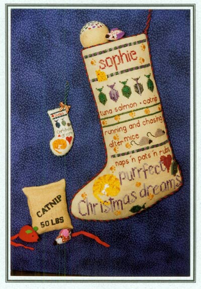 Purrfect Christmas Dreams Cross Stitch Leaflet
