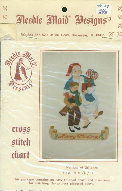 Needle Maid Presents - Merry Christmas Cross Stitch Leaflet