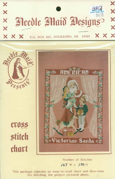 Needle Maid Presents - Victorian Santa Cross Stitch Leaflet