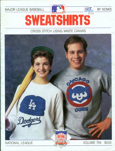 MLB Sweatshirts - National League Cross Stitch Leaflet
