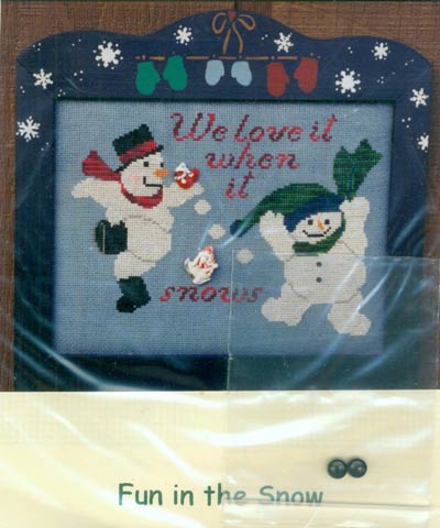 Fun In The Snow Cross Stitch Leaflet
