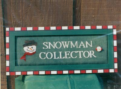 Snowman Collector Cross Stitch Leaflet