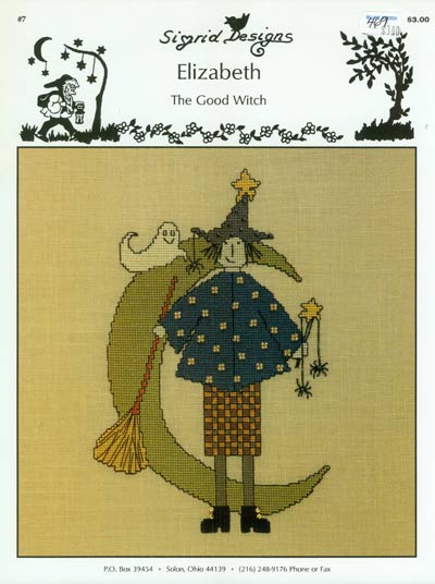 Elizabeth The Good Witch Cross Stitch Leaflet
