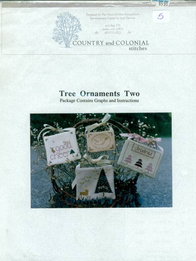 Tree Ornaments Two Cross Stitch Leaflet