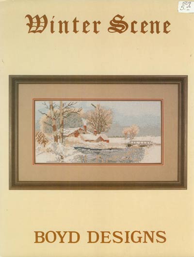 Winter Scene Cross Stitch Leaflet