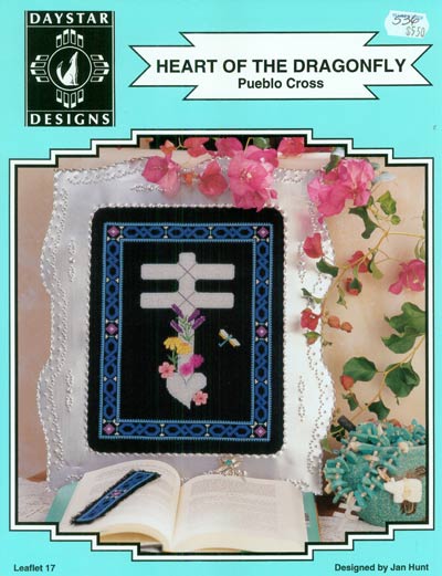 Heart Of The Dragonfly - Pueblo Cross Cross Stitch Leaflet