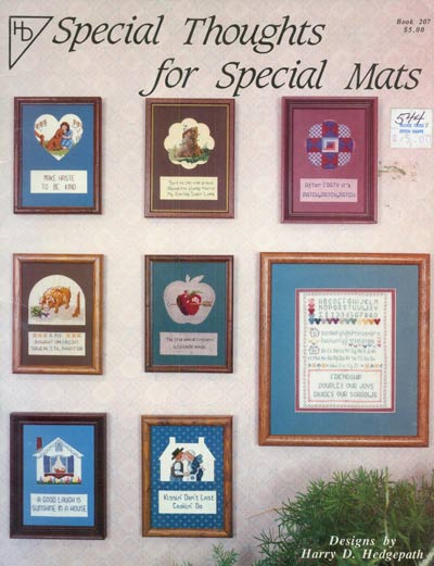 Special Thoughts for Special  Mats Cross Stitch Leaflet
