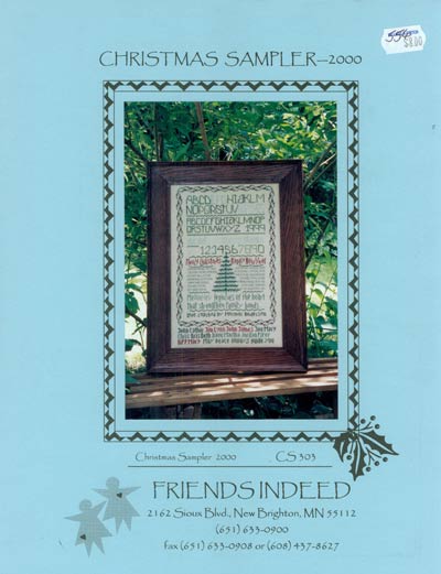 Christmas Sampler - 2000 Cross Stitch Leaflet