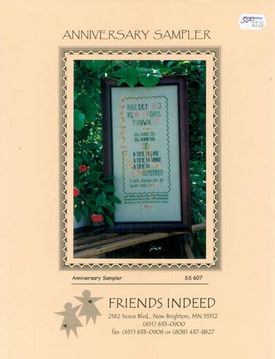 Anniversary Sampler Cross Stitch Leaflet