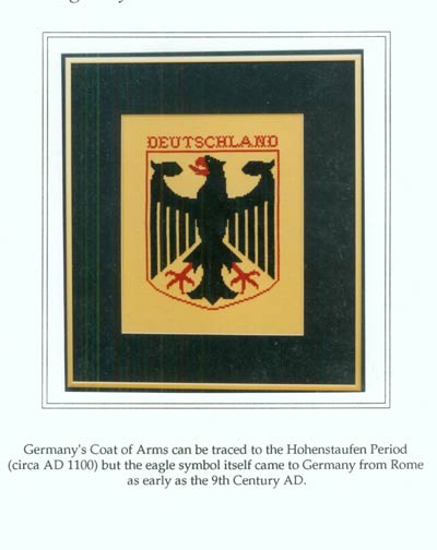 GERMANY - Coat of Arms Cross Stitch Leaflet