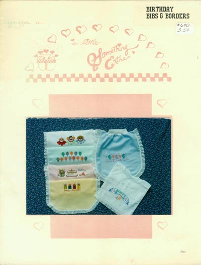 Birthday Bibs and Borders - a little Something Extra Cross Stitch Leaflet
