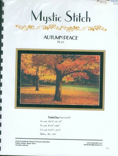 Autumn Peace Cross Stitch Leaflet