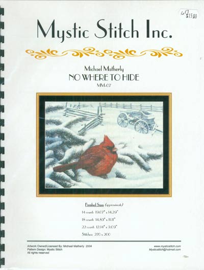 No Where To Hide Cross Stitch Leaflet