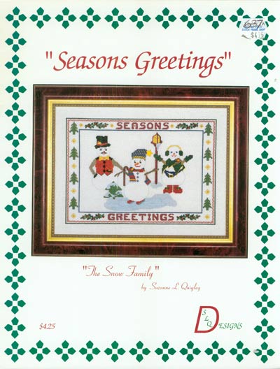 Seasons Greetings Cross Stitch Leaflet