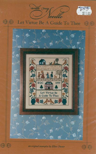 Let Virtue Be A Guide To Thee Cross Stitch Leaflet