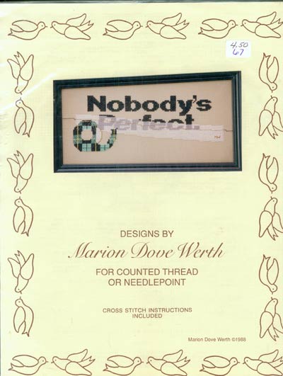 Nobody's Perfect Cross Stitch Leaflet