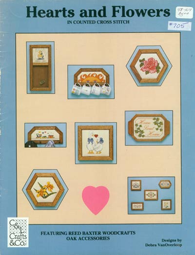 Hearts and Flowers Cross Stitch Leaflet