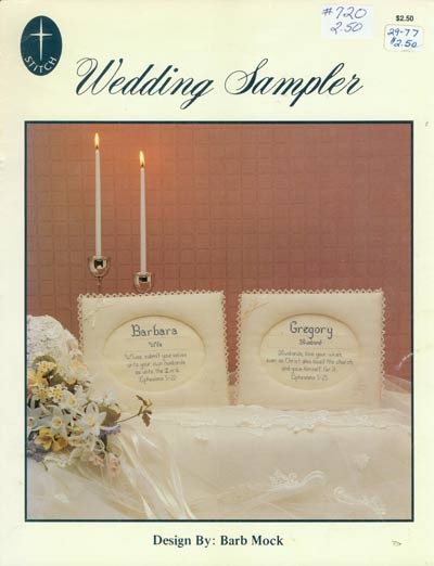 Wedding Sampler Cross Stitch Leaflet