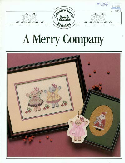 A Merry Company Cross Stitch Leaflet