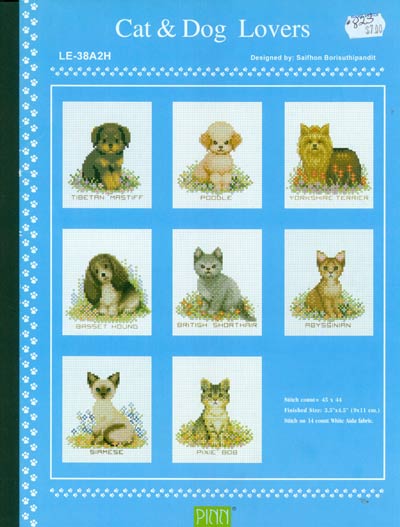 Cat & Dog Lovers Cross Stitch Leaflet