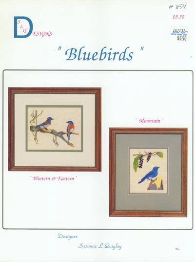 Bluebirds Cross Stitch Leaflet