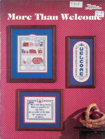 More Than Welcome Cross Stitch Leaflet