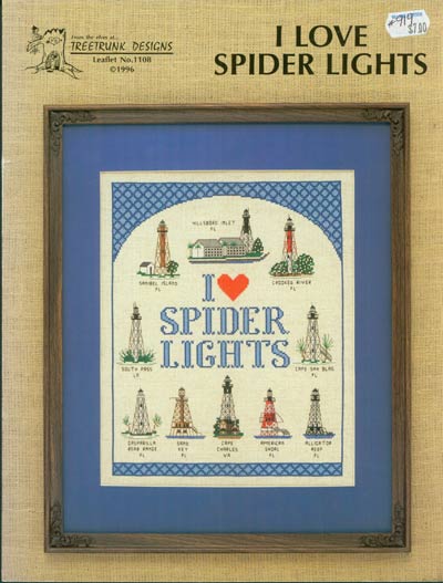 I Love Spider Lights Cross Stitch Leaflet