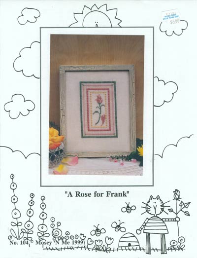 A Rose for Frank Cross Stitch Leaflet
