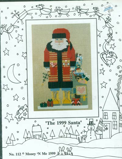 The 1999 Santa Cross Stitch Leaflet
