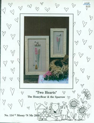 Two Hearts Cross Stitch Leaflet