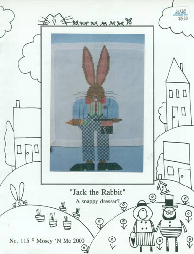 Jack the Rabbit Cross Stitch Leaflet