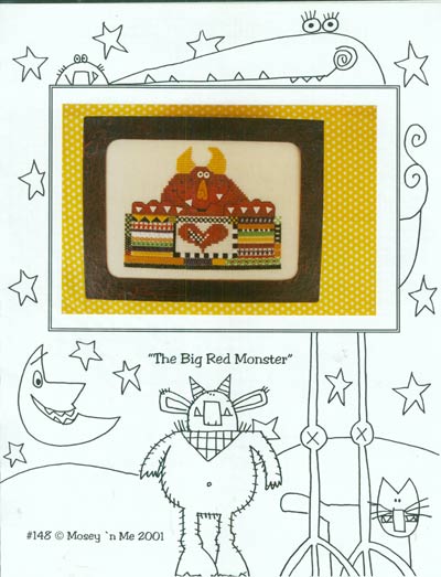 The Big Red Monster Cross Stitch Leaflet