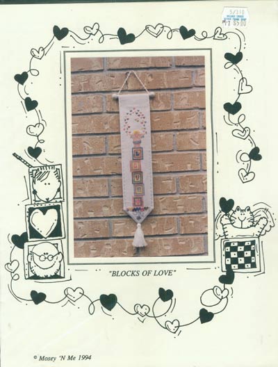 Blocks Of Love Cross Stitch Leaflet