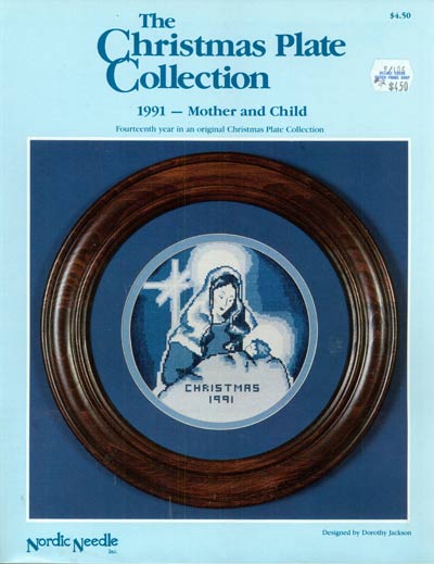 The Christmas Plate Collection, 1991 Mother and Child Cross Stitch Leaflet