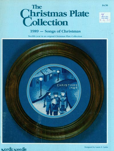 The Christmas Plate Collection - 1989 Songs of Christmas Cross Stitch Leaflet