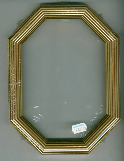 Wood Octagon Frame - Gold Cross Stitch Frames