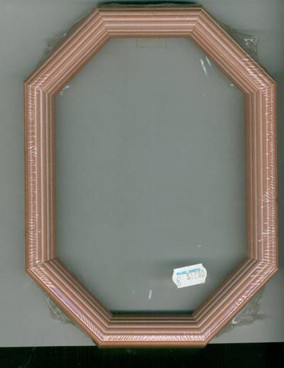 Wood Octagon Frame - Pink Cross Stitch Frames