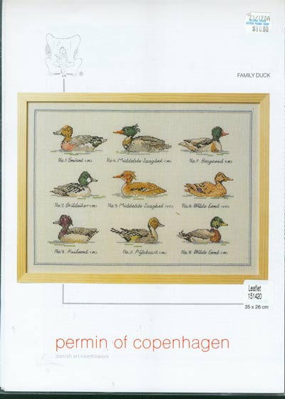 Family Duck Cross Stitch Leaflet