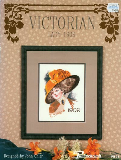 Victorian Lady 1909 Cross Stitch Leaflet