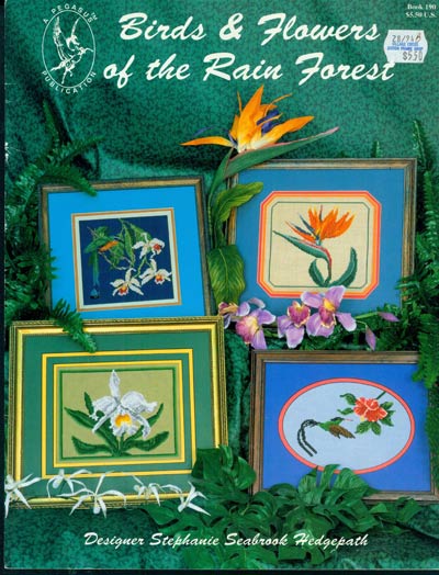 Birds and Flowers of the Rain Forest Cross Stitch Leaflet