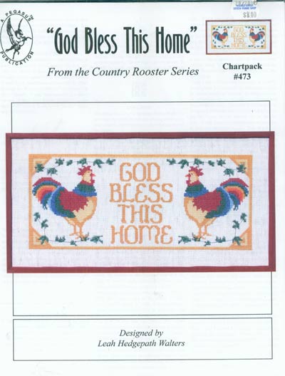 God Bless This Home Cross Stitch Leaflet