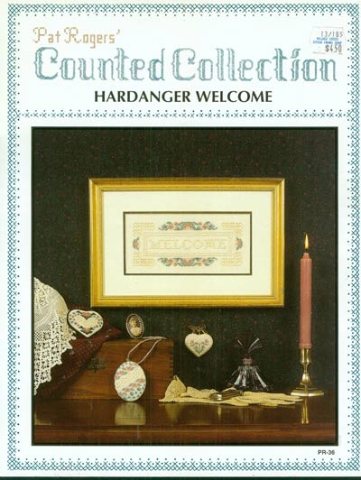 Hardanger Welcome Cross Stitch Leaflet