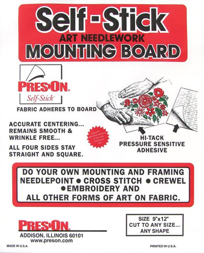 Self-Stick Mounting Board 9x12 Cross Stitch Notions