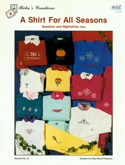 A Shirt For All Seasons Cross Stitch Leaflet