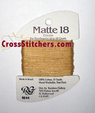 Rainbow Gallery Matte 18 M044 Beige Cross Stitch Thread